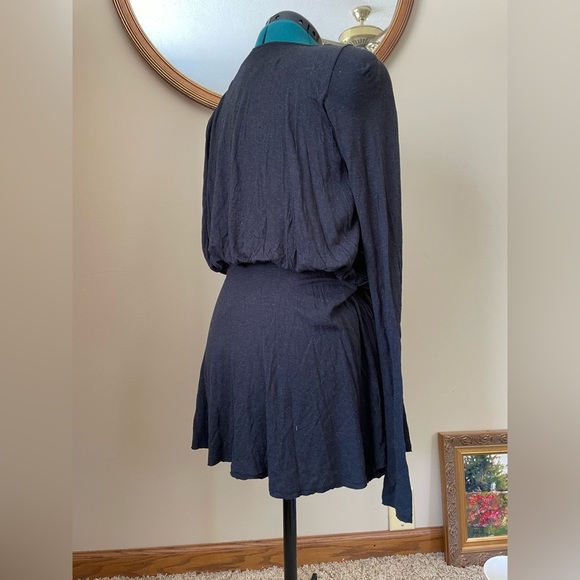 All Saints Spitalfields tunic length soft draped long sleeve shirt size 10 - Picture 2 of 5